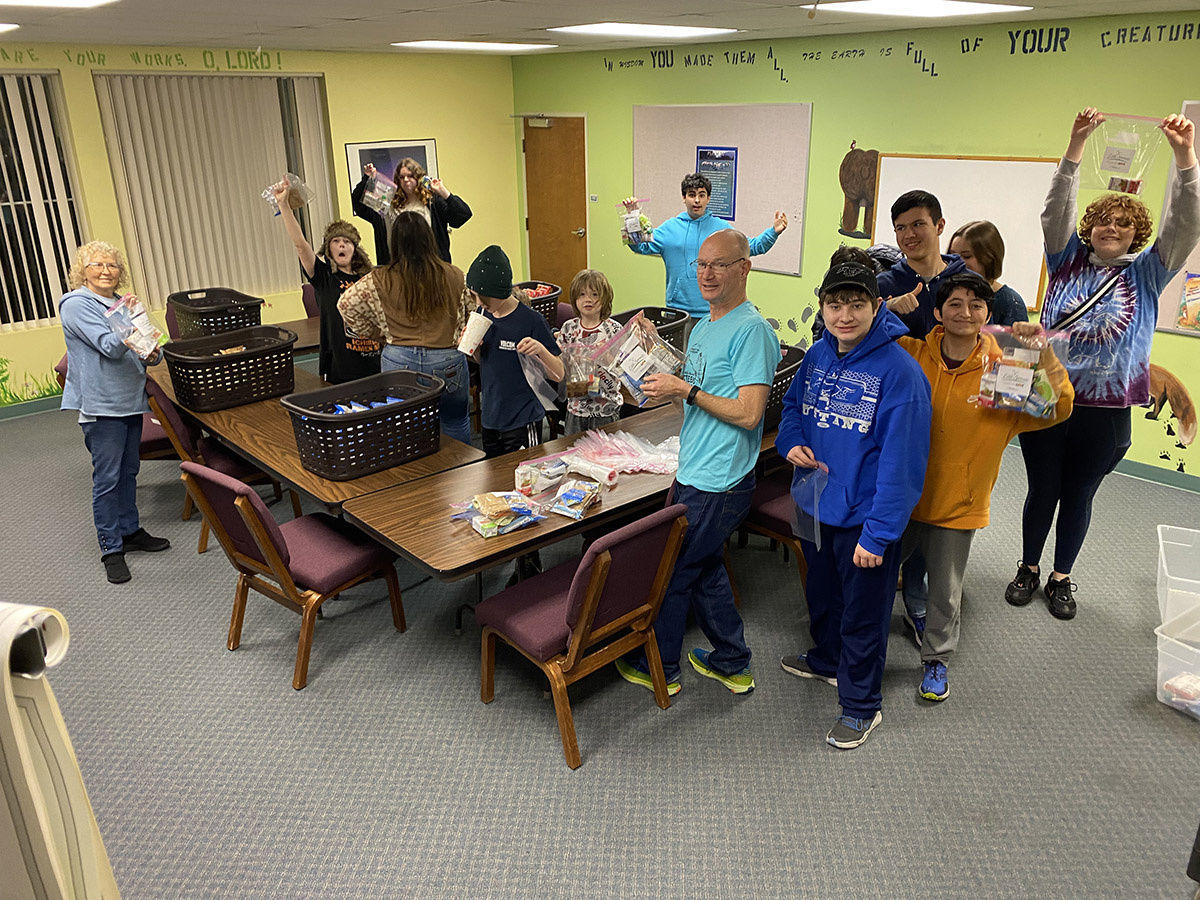 group of kids at sunday school