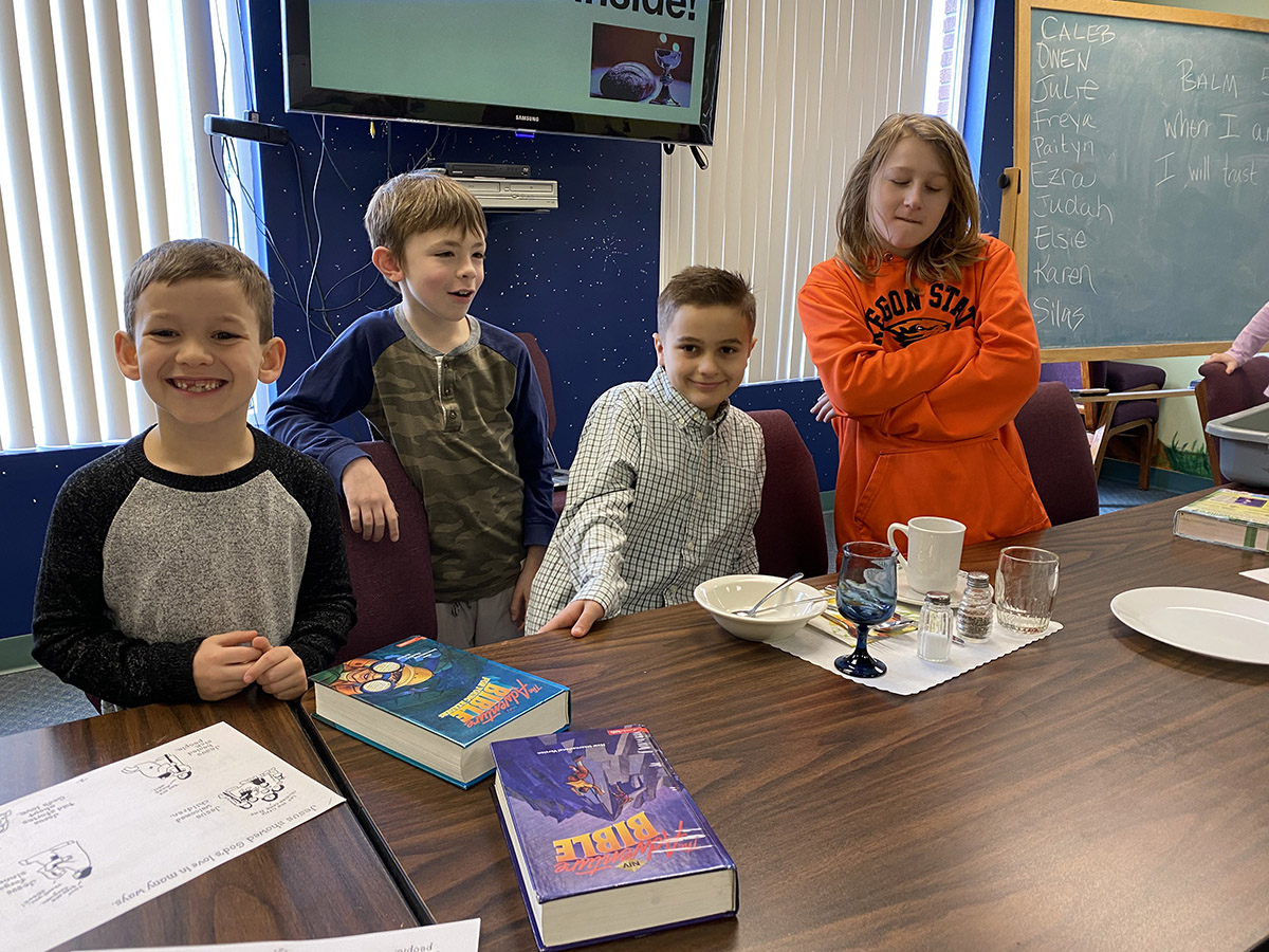 kids in sunday school